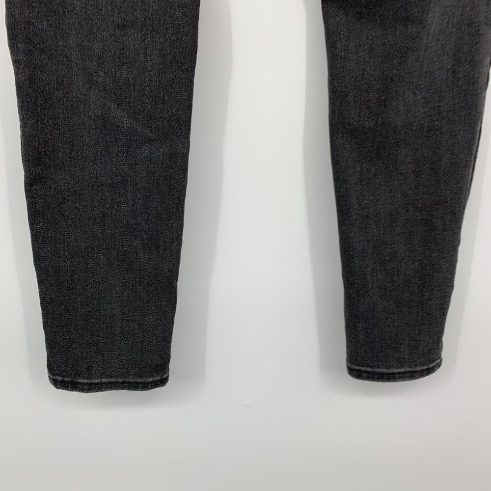 Old Navy Rockstar Jeans Distresssed Super Skinny Gray Black Mid Rise - Picture 9 of 10